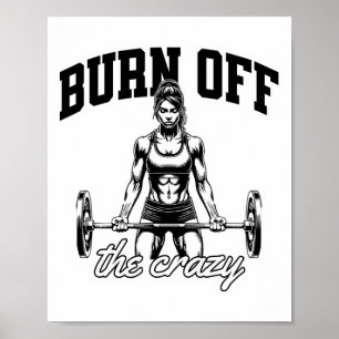 Funny Weightlifting Bodybuilding Power Lifting Say Poster