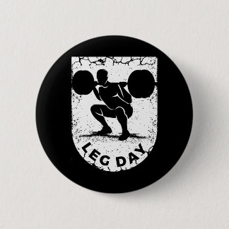Funny Weightlifting for a Bodybuilder 6 Cm Round Badge