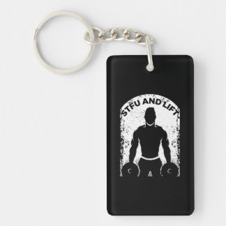 Funny Weightlifting for a Bodybuilder Key Ring