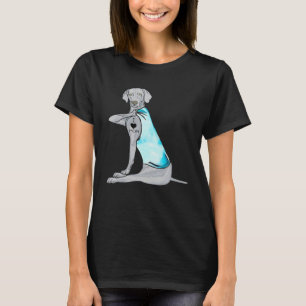 Funny Weimaraner I Love Mum Tattoo Dog Lover Gift T-Shirt