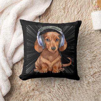 Funny Weiner Dog Dachshund dog Cushion