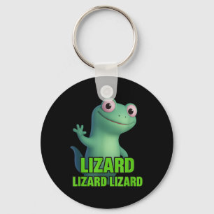 Funny Weirdcore Animal Women Men Lizard Lizard Liz Key Ring