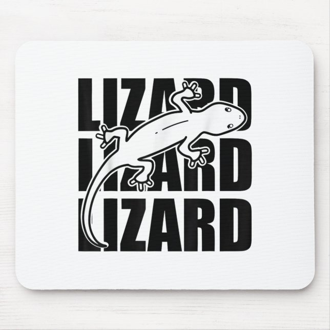 Funny Weirdcore Lizard Lizard Lizard Meme Animal W Mouse Mat (Front)