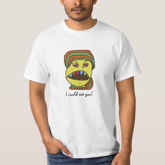 Funny WEIRDOS hungry cartoon T-Shirt (Front)