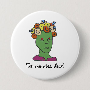 Funny WEIRDOS Sleepy Cartoon 7.5 Cm Round Badge