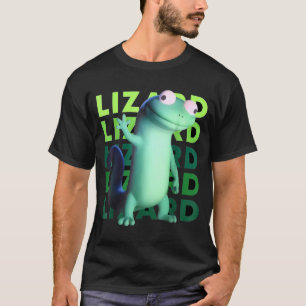 Funny Weirore Lizard Meme _ 3d Surreal Animal T-Shirt