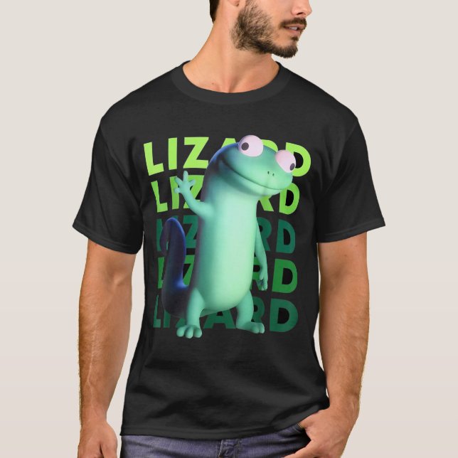 Funny Weirore Lizard Meme _ 3d Surreal Animal  T-Shirt (Front)