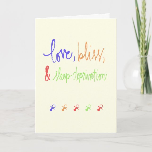 Funny Welcome Baby Card (Front)
