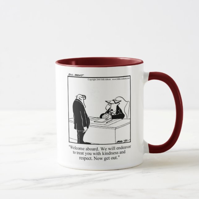Funny Welcome From Management Mug (Right)