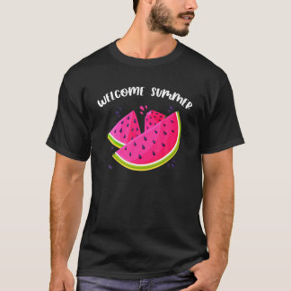 Funny Welcome Summer Watermelon Tropical Fruit Lov T-Shirt