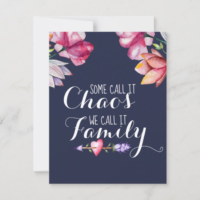 Funny Welcome  To Our Family In-Law Watercolor Art (Front)