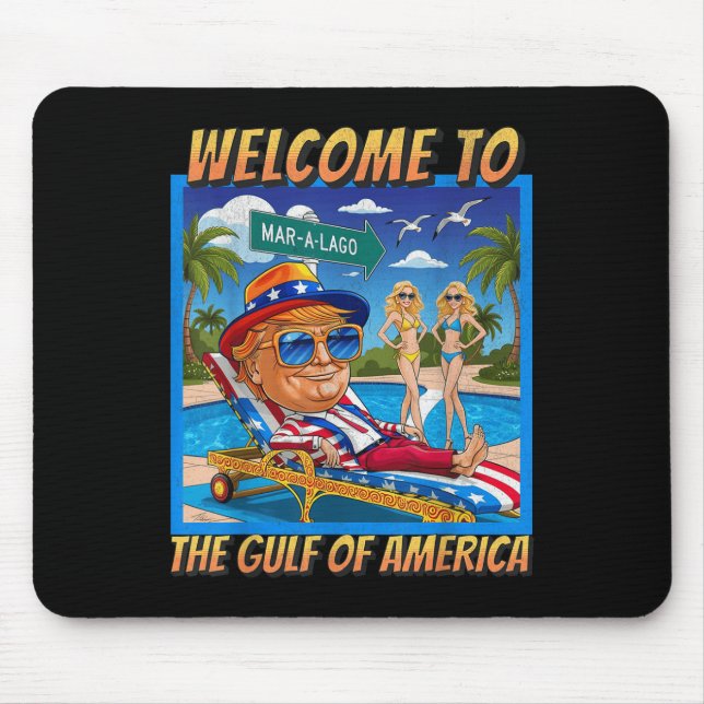 Funny Welcome To The Americas Gulf February 9th Be Mouse Mat (Front)