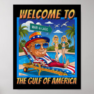 Funny Welcome To The Americas Gulf February 9th Be Poster