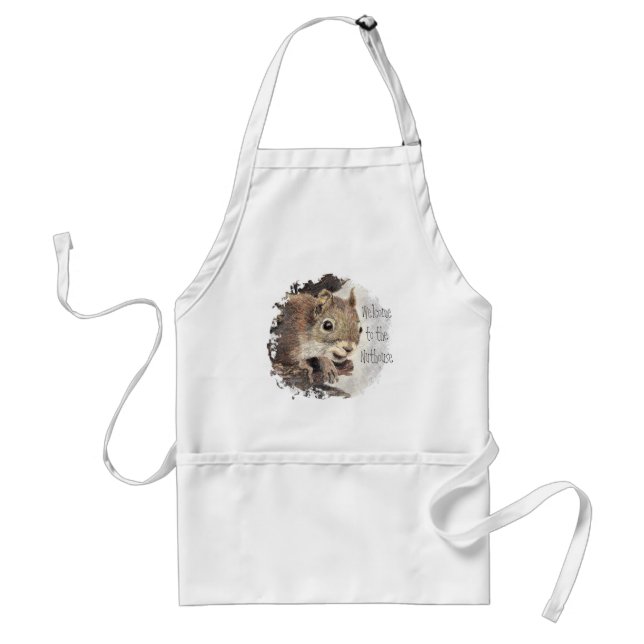 Funny, Welcome to the Nuthouse, Squirrel, Animal Standard Apron (Front)