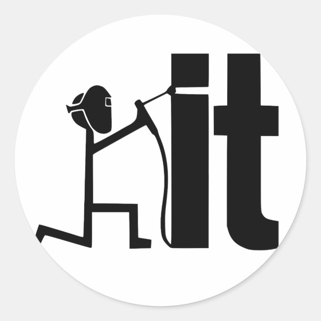 funny Weld It | Welder Graphic Designs gifts for w Classic Round Sticker (Front)