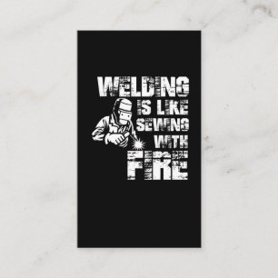 Funny Welding Saying for Metalworkers Business Card