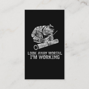 Funny Welding Saying for Metalworking Dad Business Card