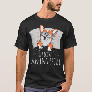 Funny Welsh Corgi Dog Lover Power Napper Napping T-Shirt