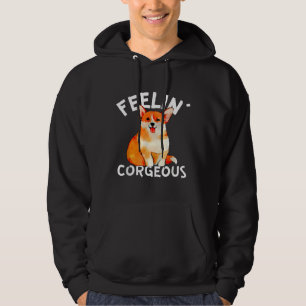 Funny Welsh Corgi Feelin X Corgeous Cute Dog Owner Hoodie