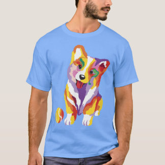 Funny Welsh Corgi Pembroke Dog Sketch Dog Mum Dog  T-Shirt