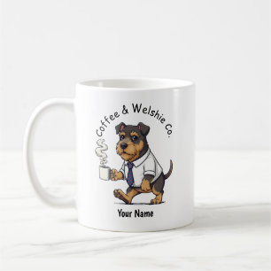 Funny Welsh Terrier Dog Business Suit Coffee  Mug