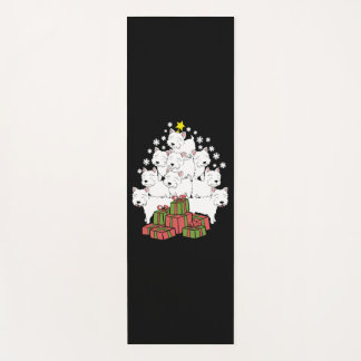 Funny Westie Xmas Tree Christmas Yoga Mat