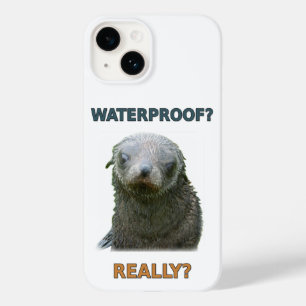 Funny Wet Seal Pup Case-Mate iPhone 14 Case