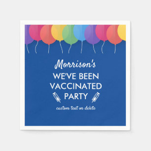 Funny We've Been Covid Vaccinated Party Custom Napkin