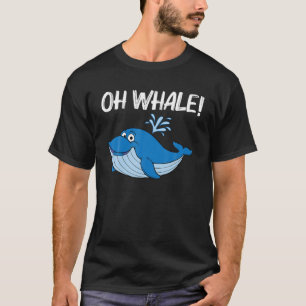 Funny Whale Art For Men Women Orca Narwhal Blue Wh T-Shirt