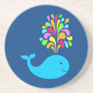 Funny whale coaster