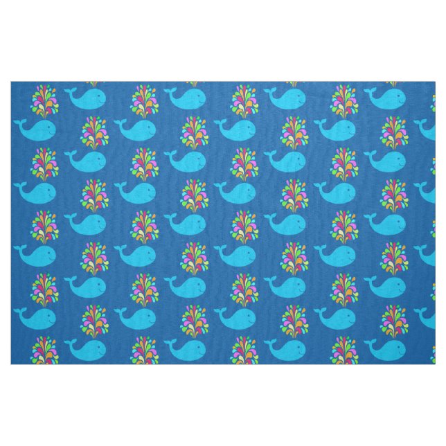 Funny whale fabric (Fat Quarter)