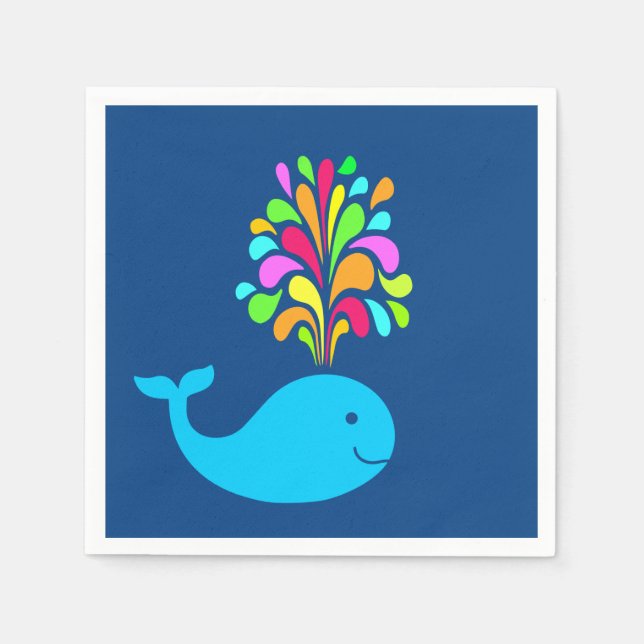 Funny whale napkin (Front)