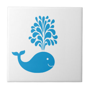 Funny whale tile