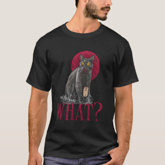 Funny What Cat Meme Parody Cat Mum T-Shirt