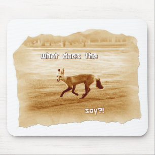 funny what does the fox say mouse mat