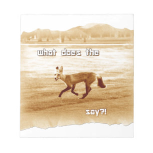 funny what does the fox say notepad