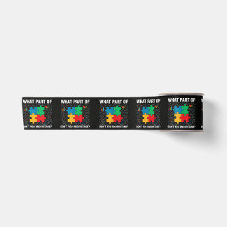Funny What Part Of Don't You Understand Jigsaw Puz Satin Ribbon