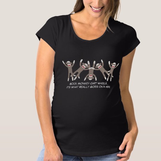 Funny What Really Goes On In Here Maternity Tshirt