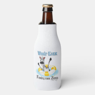 Funny Whatever Floats your Zebra Bottle Cooler