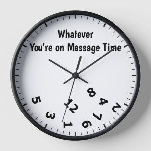 Funny Whatever You're On Massage Time Clock
