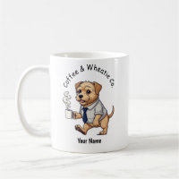 Funny Wheaten Terrier Business Suit Coffee 