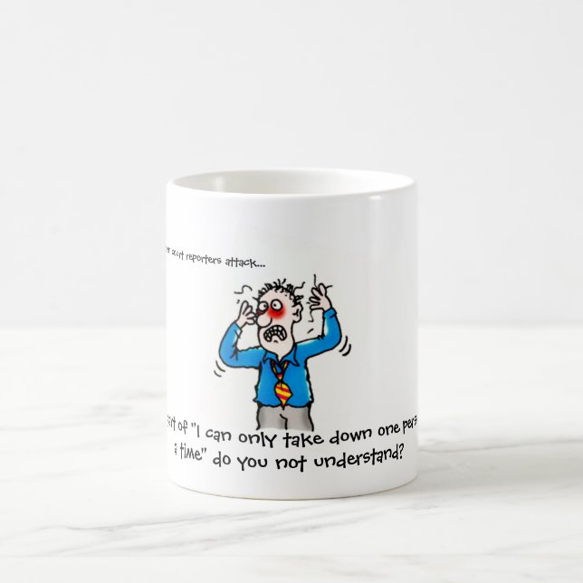 Funny When Court Reporters Attack (Men) Coffee Coffee Mug (Center)