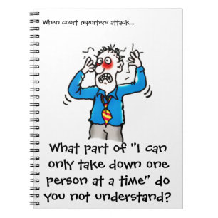 Funny When Court Reporters Attack (Men) Notebook