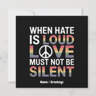 Funny When Hate Is Loud Love Must Not Be Silent  Invitation