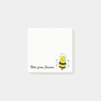 Funny whimsical cute bee personalised