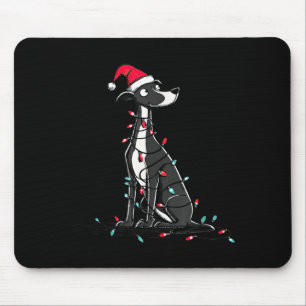 Funny Whippet Christmas Graphics Dog Lights Lover  Mouse Mat