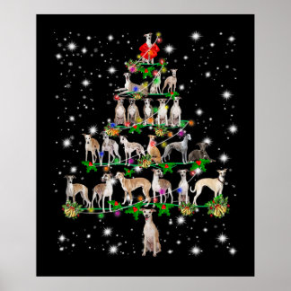 Funny Whippet Christmas Tree Ornament Decor gift