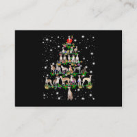funny whippet christmas tree  ornament decor gift