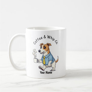 Funny Whippet Dog Business Suit Coffee Mug