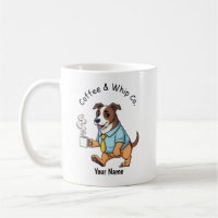 Funny  Whippet Dog Business Suit Coffee 